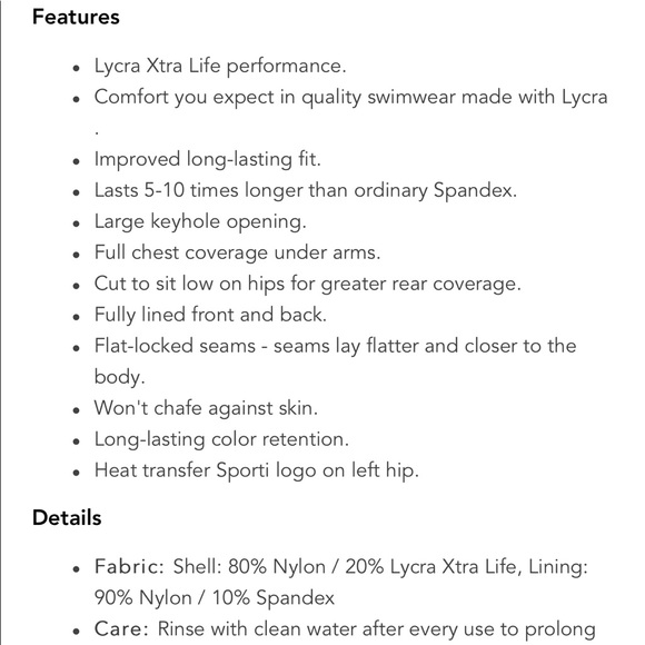 Sporti Brand Swimsuit - Picture 2 of 5